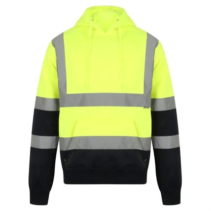 High Vis Class 3 Reflective Safety Two Tone Hoodie Pullover
