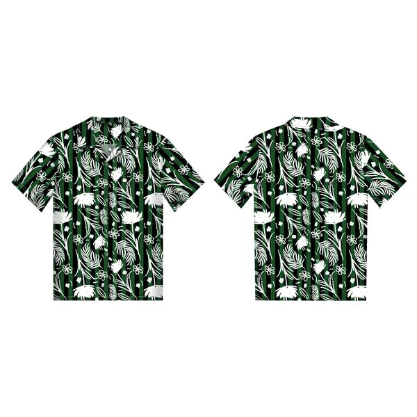 MEN'S 135GSM SUBLIMATED HAWAIIAN CUBAN COLLAR CAMP SHIRT