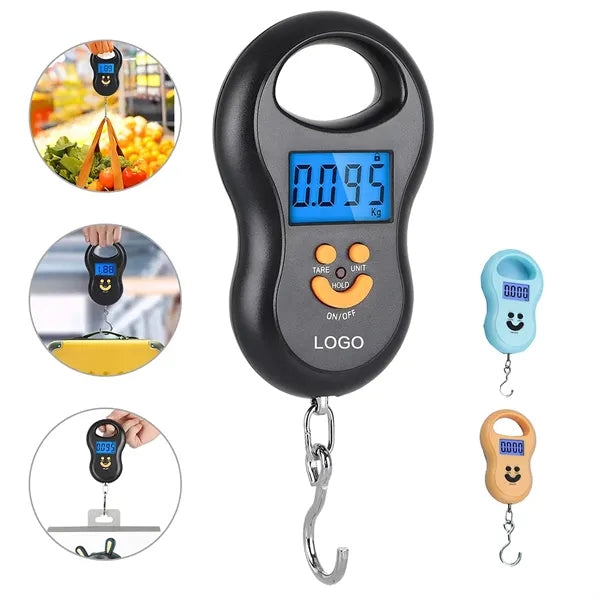 Portable Backlit Luggage Hanging Hook Scale