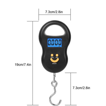 Portable Backlit Luggage Hanging Hook Scale