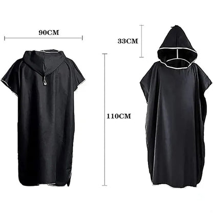 Microfiber Surf Poncho Bathrobe with Hood