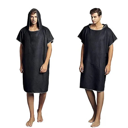Microfiber Surf Poncho Bathrobe with Hood