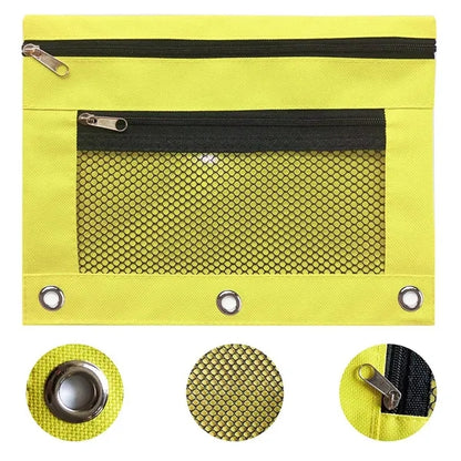 Binder Pencil Pouch with Zipper Pulls