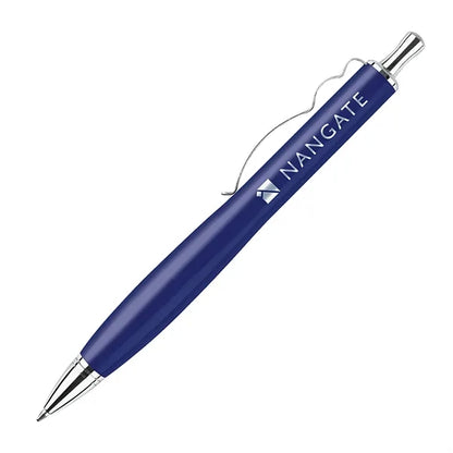 Lacquer Coated Pen with Wavy Chrome Clip