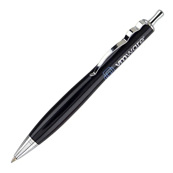 Lacquer Coated Pen with Wavy Chrome Clip