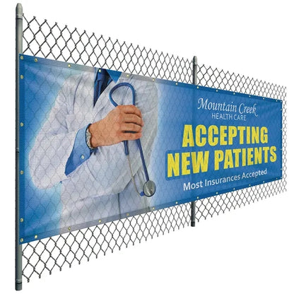 4' x 12' Premium Polyester Mesh Banner
