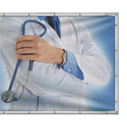 4' x 12' Premium Polyester Mesh Banner