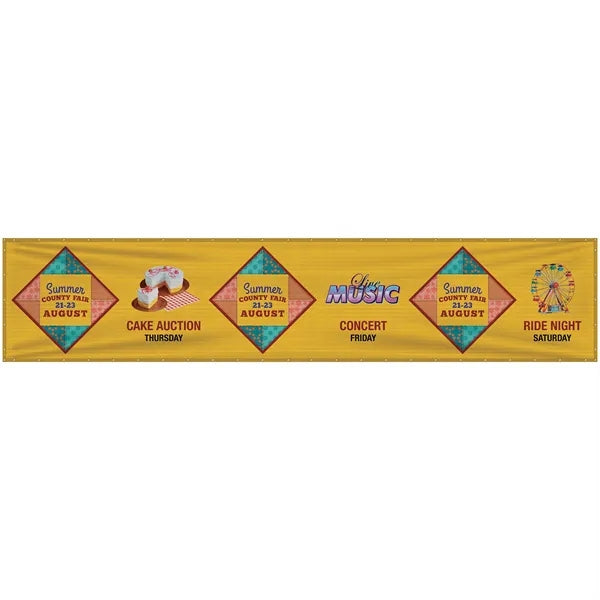 5' x 24' Premium Polyester Mesh Banner
