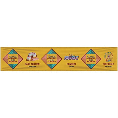 5' x 24' Premium Polyester Mesh Banner