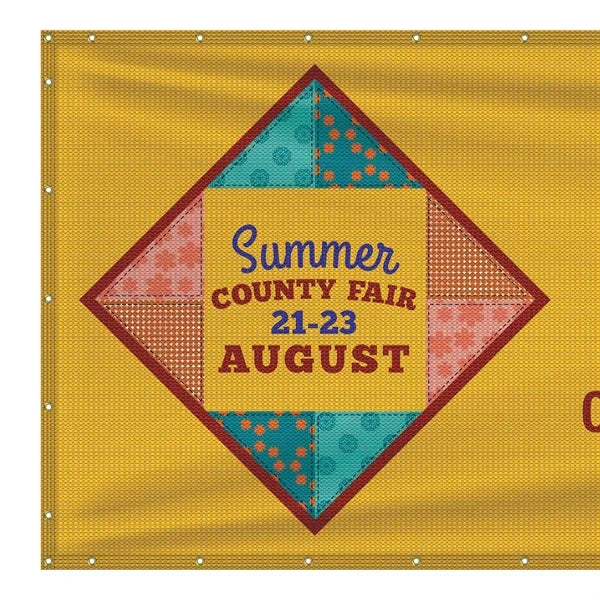 5' x 24' Premium Polyester Mesh Banner