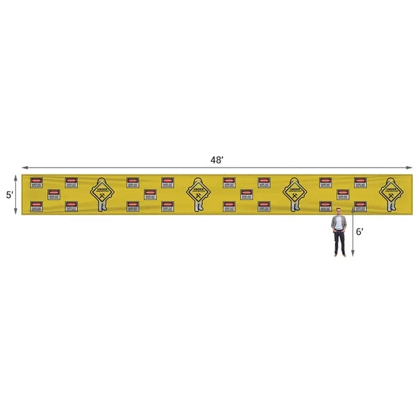 5' x 48' Premium Polyester Mesh Banner