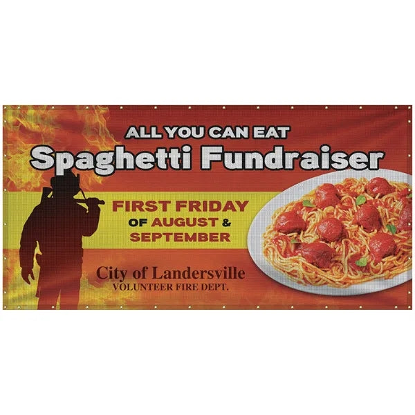 6' x 12' Premium Polyester Mesh Banner