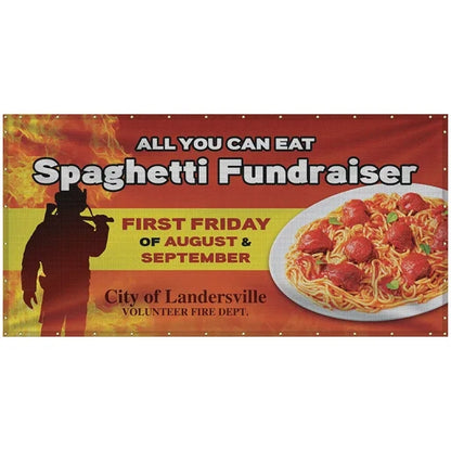 6' x 12' Premium Polyester Mesh Banner