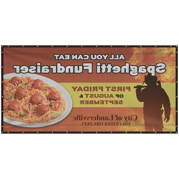 6' x 12' Premium Polyester Mesh Banner