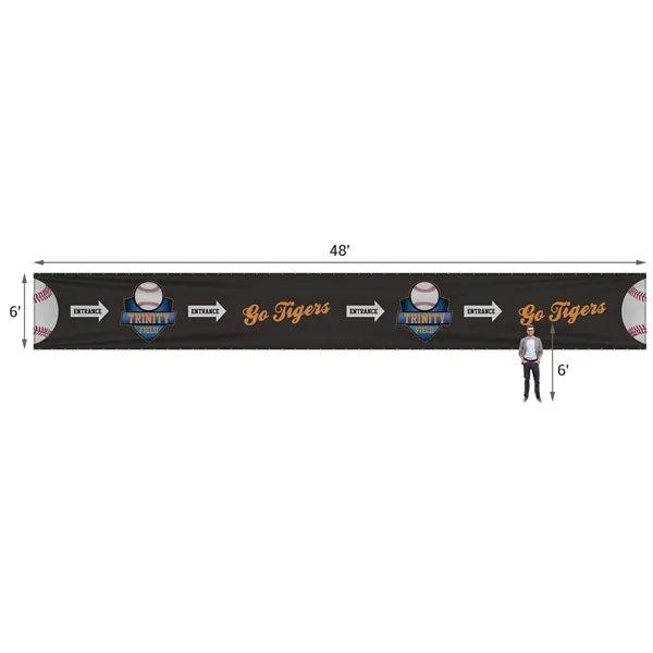 6' x 48' Premium Polyester Mesh Banner