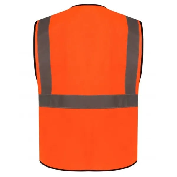 Premium Knitted Hi Vis Class 2 Safety Workwear Vest 4 Pocket