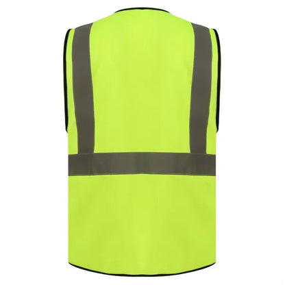 Premium Knitted Hi Vis Class 2 Safety Workwear Vest 4 Pocket