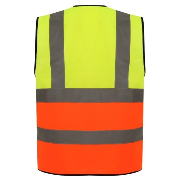 Premium Knitted Hi Vis Class 2 Safety Loop & Hook Vest