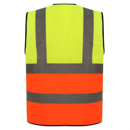 Premium Knitted Hi Vis Class 2 Safety Loop & Hook Vest
