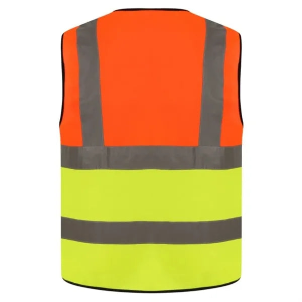 Premium Knitted Hi Vis Class 2 Safety Loop & Hook Vest