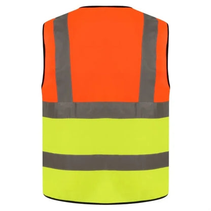 Premium Knitted Hi Vis Class 2 Safety Loop & Hook Vest