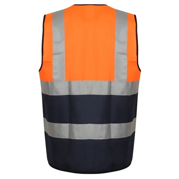Hi Viz Class 2 Knitted Color Block Safety Loop & Hook Vest