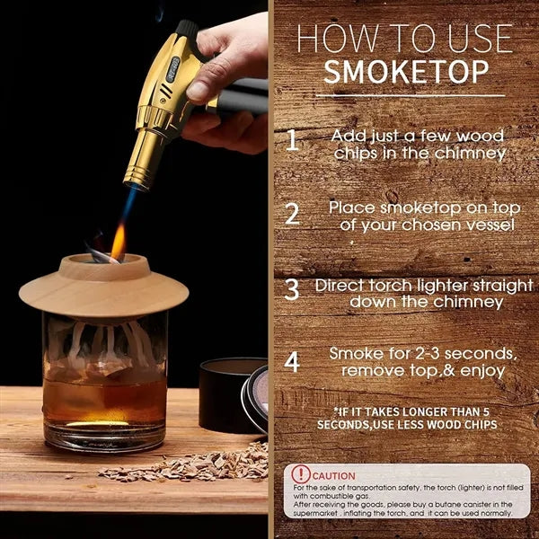 Cocktail Smoker Kit with Torch