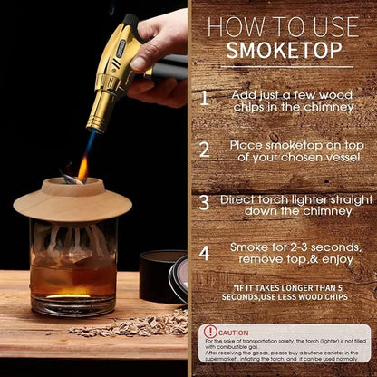 Cocktail Smoker Kit with Torch