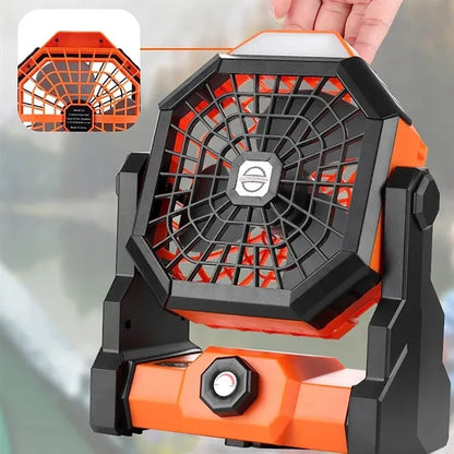 Camping Fan with LED Lights