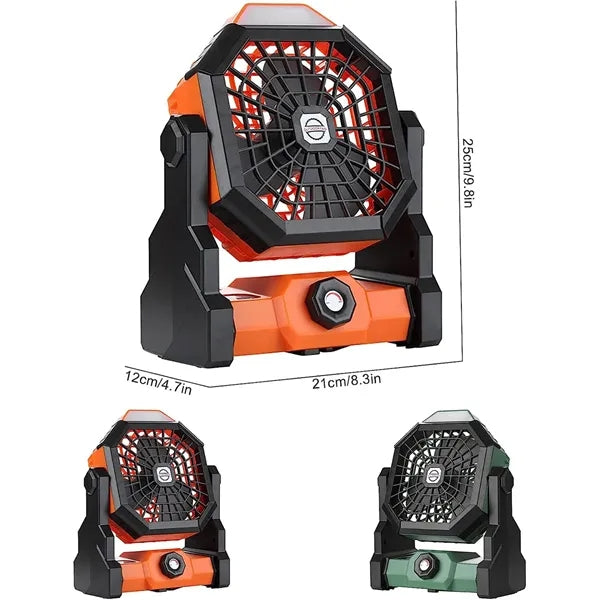 Camping Fan with LED Lights