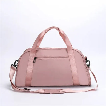Sports duffle portable travel dry and wet separation bag