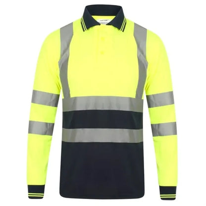 Hi Viz Class 3 Color Block Reflective Safety Polo Shirt