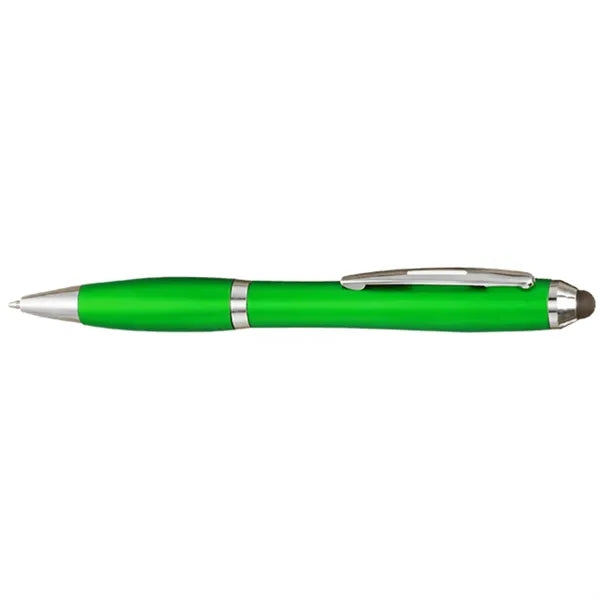 Clickable Stylus Plastic Ballpoint Pens
