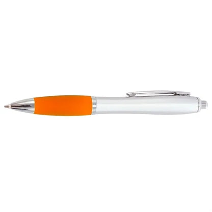 Click Satin Gray Finish Plastic Ballpoint Pen