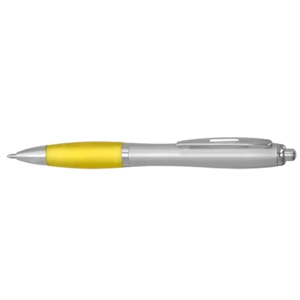 Click Satin Gray Finish Plastic Ballpoint Pen