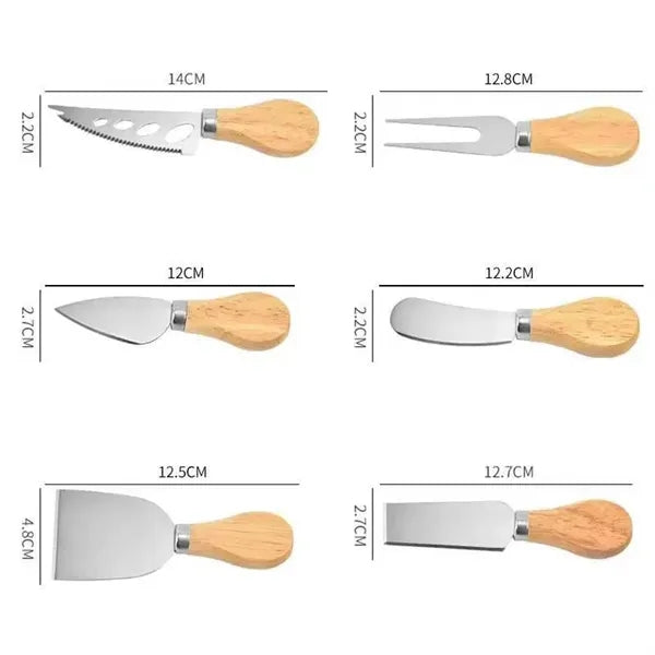 6-Piece Cheese Knives Set