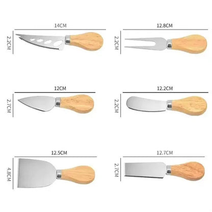 6-Piece Cheese Knives Set