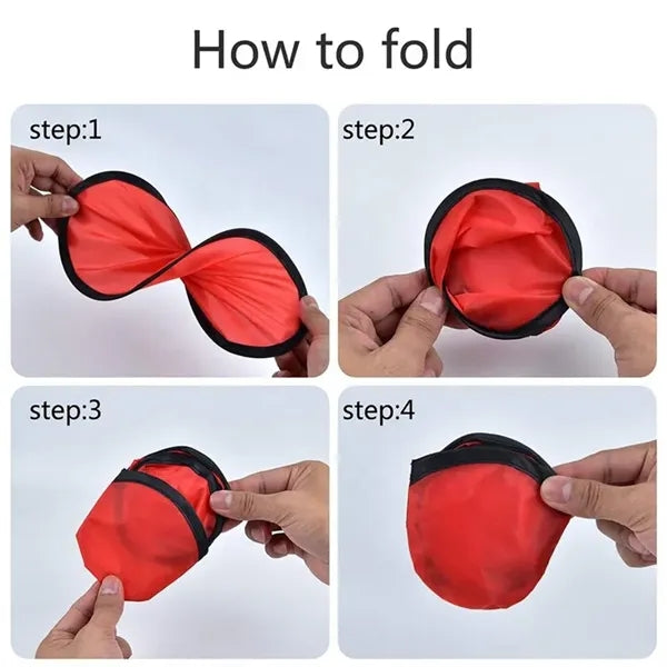 Handheld Foldable Nylon Fan With Case