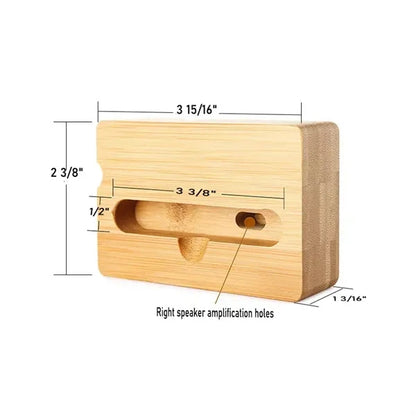 Wooden Sound Amplifier Cell phone Stand Holder