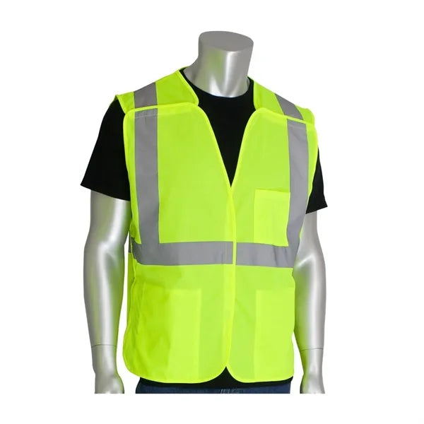 Enhanced Safety Hi-Vis Mesh Vest With Breakaway Design