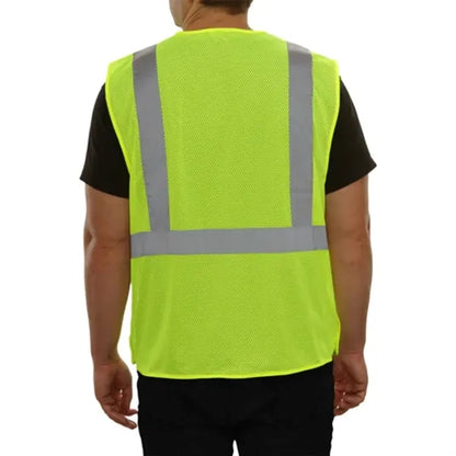 Enhanced Safety Hi-Vis Mesh Vest With Breakaway Design
