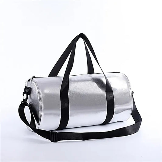 Custom PU Sports duffle portable travel shoulder bag