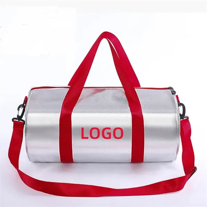 Custom PU Sports duffle portable travel shoulder bag