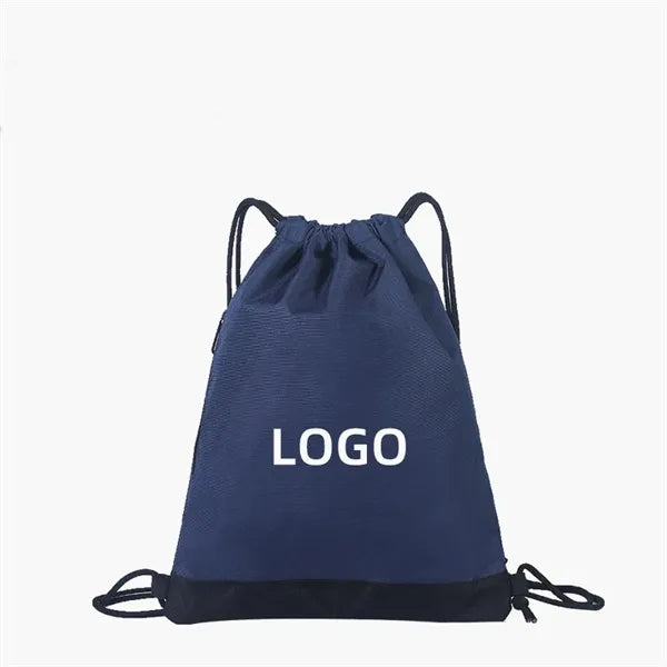 Waterproof Oxford Drawstring Backpack with Pocket Tote Bag