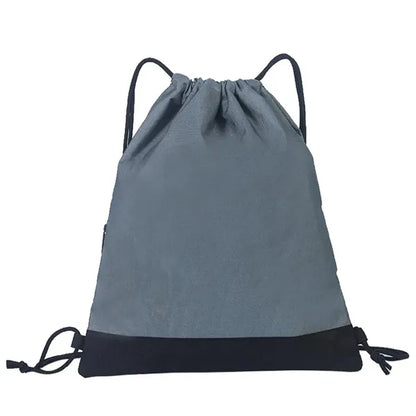 Waterproof Oxford Drawstring Backpack with Pocket Tote Bag