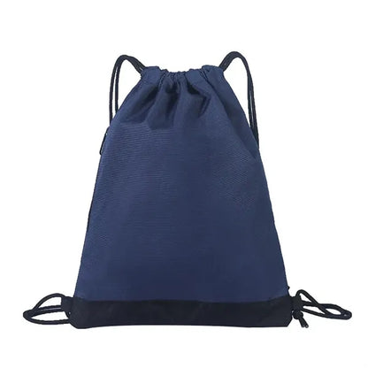 Waterproof Oxford Drawstring Backpack with Pocket Tote Bag