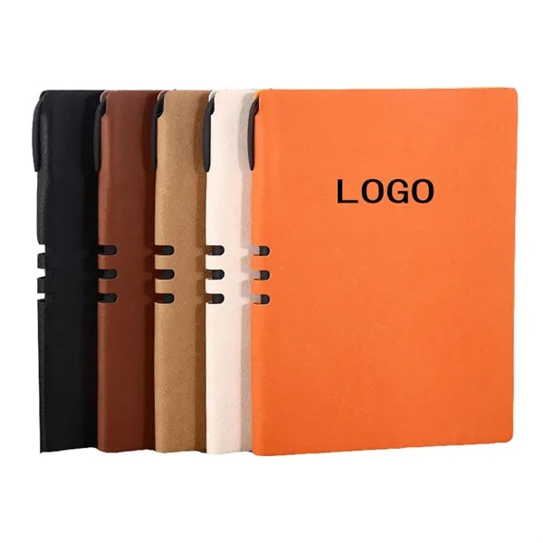 Pu Leather Journals Notebooks with Pen Holder Travel Diary