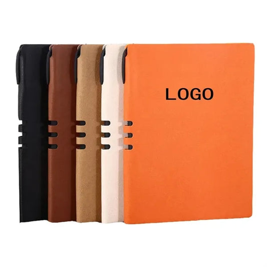 Pu Leather Journals Notebooks with Pen Holder Travel Diary