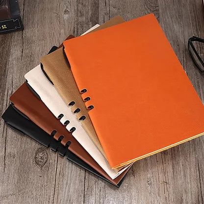 Pu Leather Journals Notebooks with Pen Holder Travel Diary