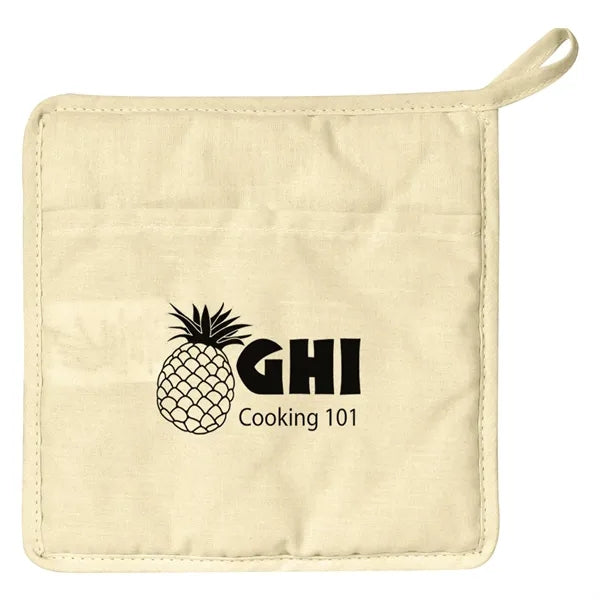 Quilted Cotton Canvas Pot Holder